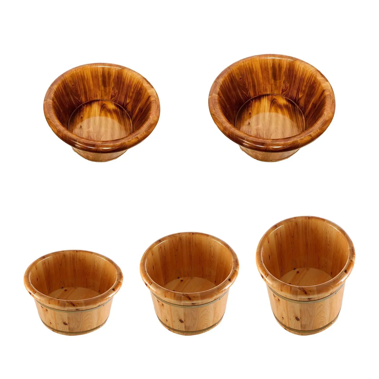 Drewniana miska do kąpieli stóp, przenośna wanna do moczenia stóp, wiadro do mycia stóp, miska do kąpieli stóp, wiadro do mycia stóp na zewnątrz