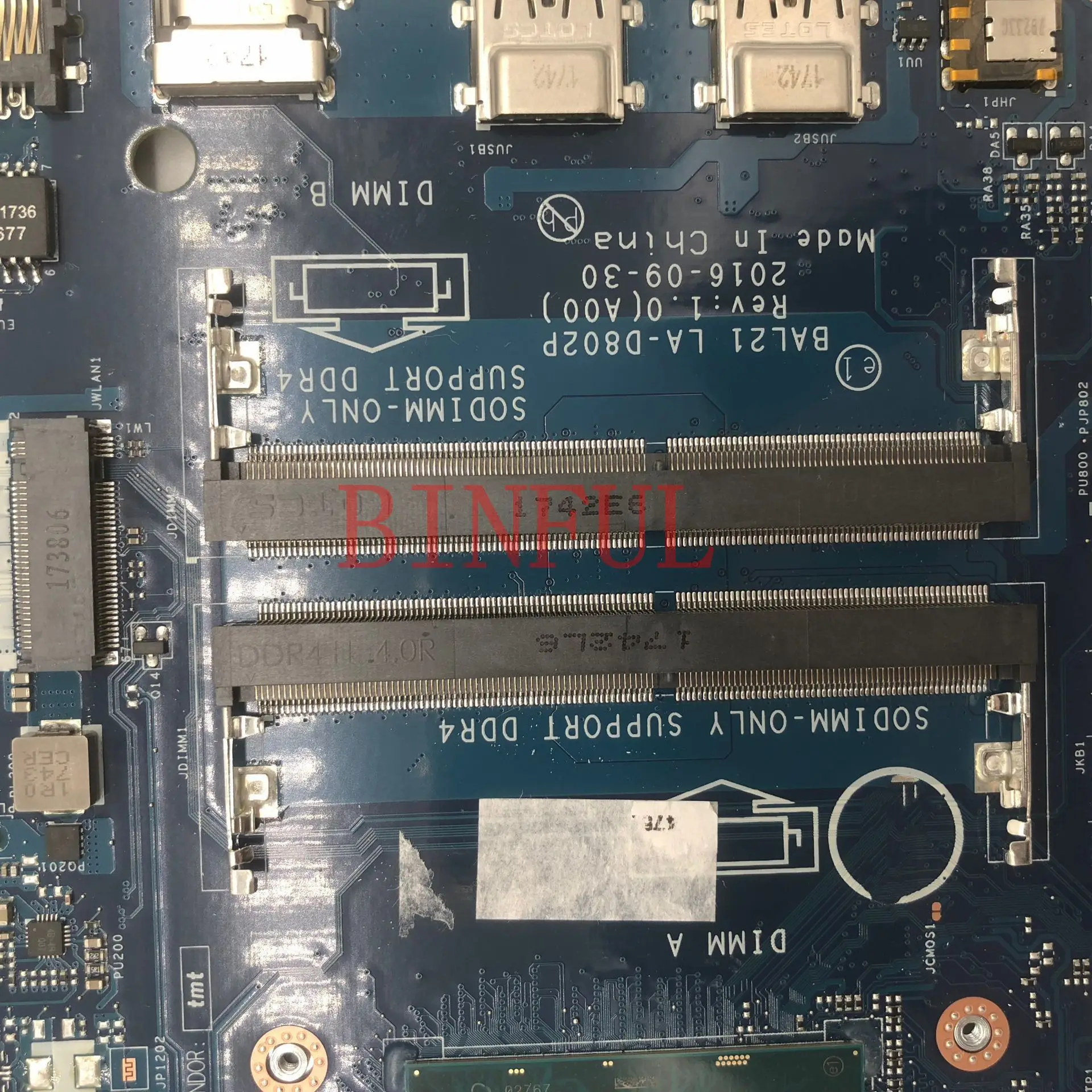 CN-0KY6H5 0KY6H5 KY6H5 Mainboard Cho Inspiron 15 5567 5767 BAL21 LA-D802P Laptop Bo Mạch Chủ Với SR348 4415U CPU 100% Được Kiểm Tra OK