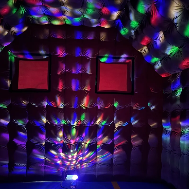 야외 LED 풍선형 사각 텐트, 풍선 파티 텐트, 휴대용 풍선 나이트클럽 텐트 판매