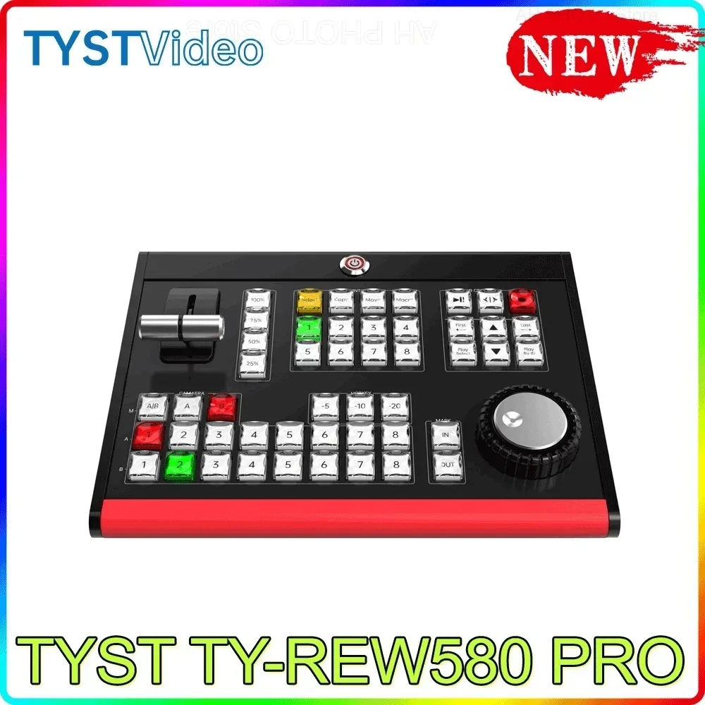 2025 TYST TY-REW580 PRO Video Vmix Mini Switcher Panel Video Switchboard for OBS Ins TV Broadcasts Live Youtube New