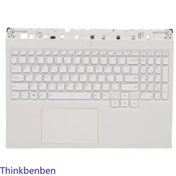 US English White Keyboard Upper Case Palmrest Shell Cover For Lenovo Legion 5 Pro 16ACH6H R9000P 2021 5CB1C14916