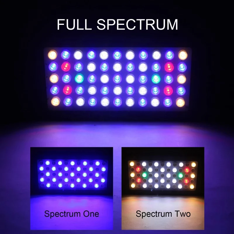 High Power Blue Panel Aquarium Light Diode Lighting Spectral Change Dimmer Marine Fish Tank Reef Salt Tank Fast Delivery