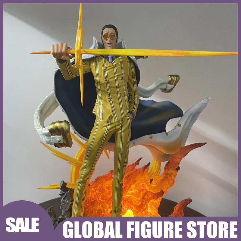 

28cm One Piece Three Admirals Kizaru Aokiji Akainu Resonance Figure Anime Statue Model Collectible Desktop Decoration Gift Fans