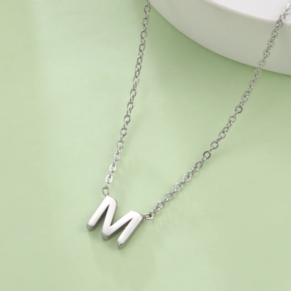 Cazador Minimalistische Initial A-Z Buchstaben Halskette für Frauen Alphabet Edelstahl Halsband Ketten Schmuck Geburtstagsgeschenk Großhandel – Detail 21