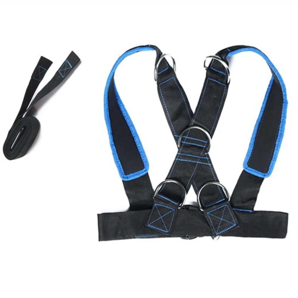 Functional Resistance Sled Harness Vest Fitness Equipment Sprint Power Strength Training Drill Workout Belt Tool