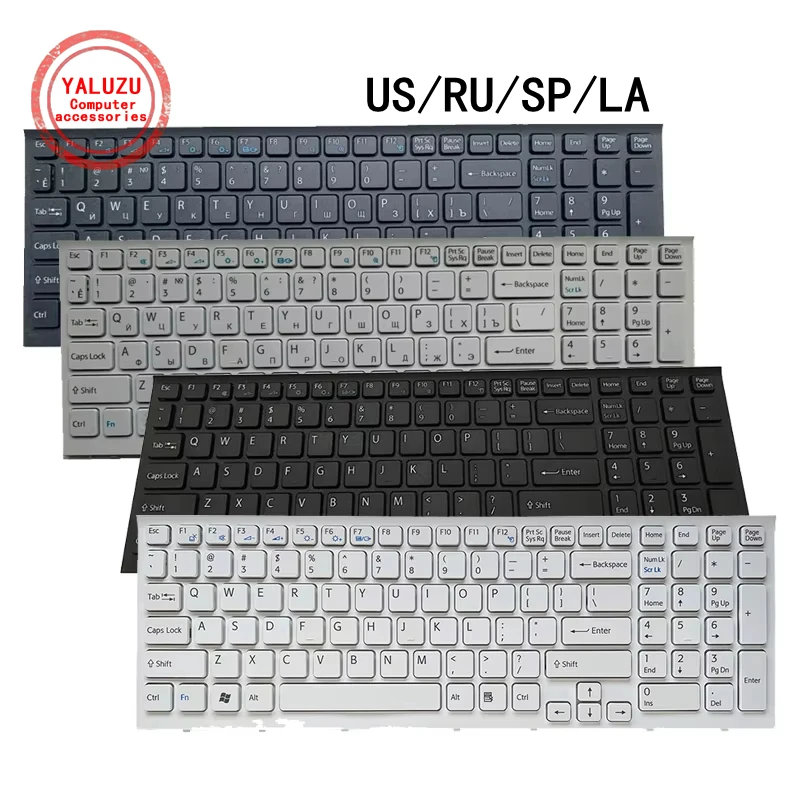 

US/RU/SP/LA English NEW Laptop Keyboard For Sony Vaio PCG 71212T 71311T 71211T 71211W 71311N 71315L 71318L VPC EB EB25EC VPC-EB