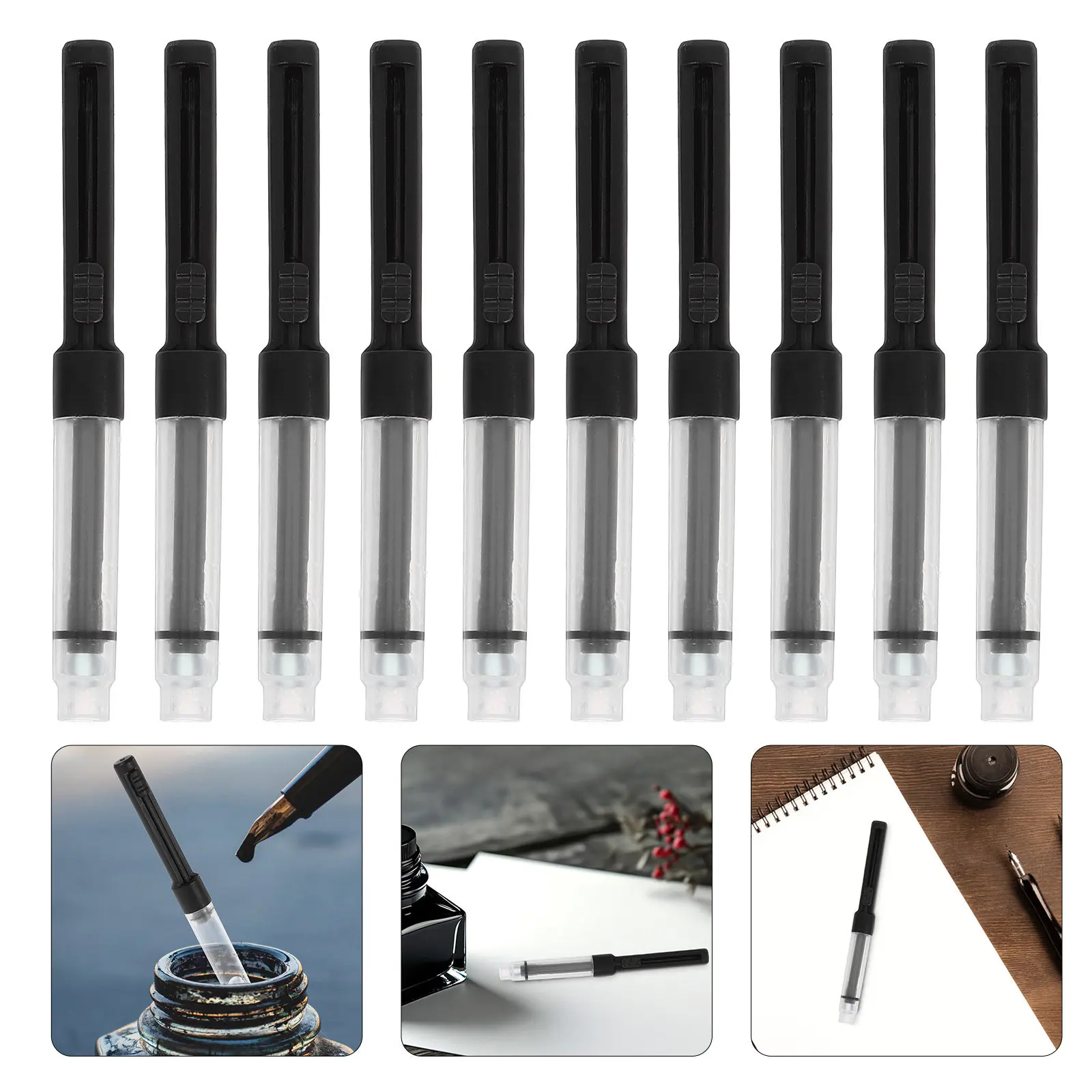 

10Pcs Fountain Pen Ink Converter Universal Refillable Nib Filler for and Most Standard Fountain Pens
