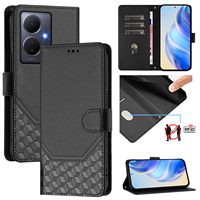 Luxury Leather Case For Vivo Y78 Y76 Y36 Y35 Y33S Y28 Y28S Y22S Y22 Y21 Y21S Y17 Y17S Y16 Y12 Y15 4G 5G Holder Phone Cover Funda