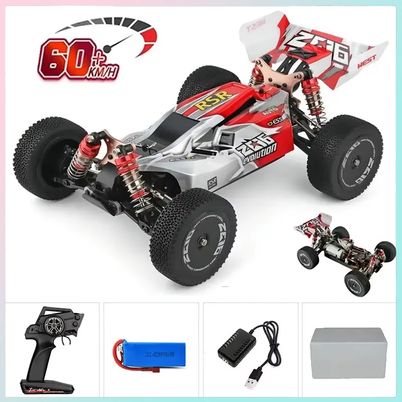 WLtoys 1/14 Off-road 4WD Drift Toy 144016 Fast RC Car 35KM/H or 75KM/H 2.4G Remote Control Monster Truck for Adults and Children