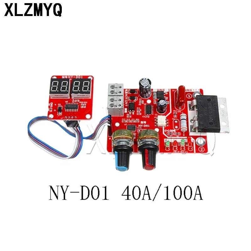 NY-D01 Spot Welders Control Board 40A/100A Digital Display Spot Welding Current Controller Panel Timing Ammeter Transformer