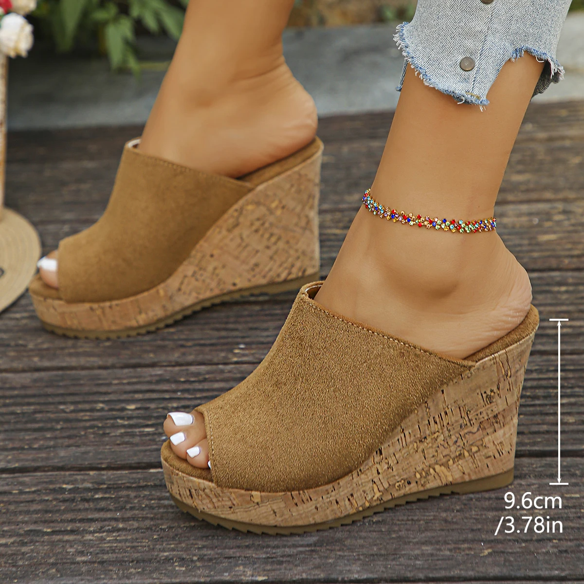 Platform and wedge sandal for women, fashionable for outerwear, 2026 new style, ultra-high heel, fashionable high heel shoes