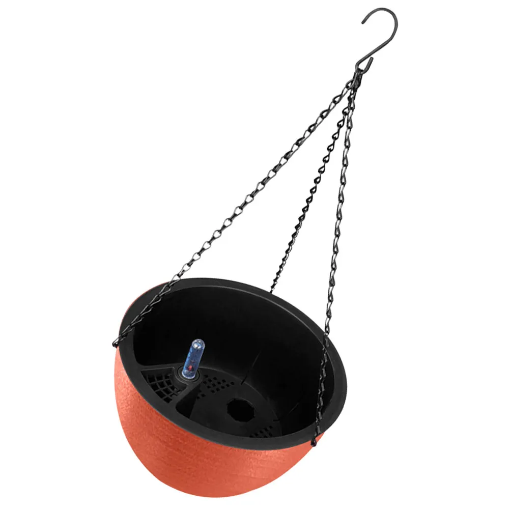 Premium Plastic Hanging Flower Pot Self-Watering Design for Indoor Outdoor Use Balcony Patio Garden Wall Decor Hanging Planter