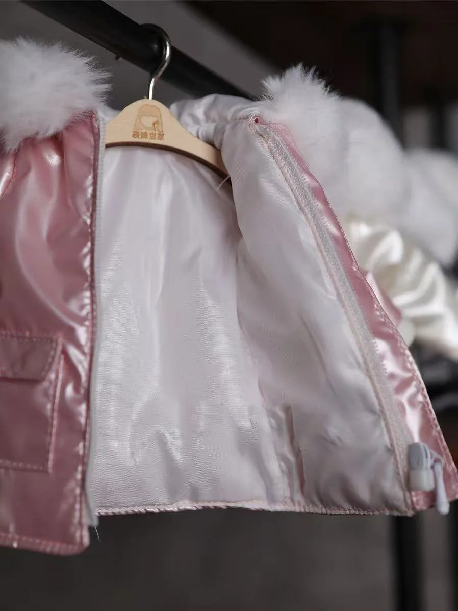 1/6 بليث ملابس دمى الزي الدافئة القطن معطف البدلة معطف الشتاء أسفل السترات دمية الملابس والاكسسوارات