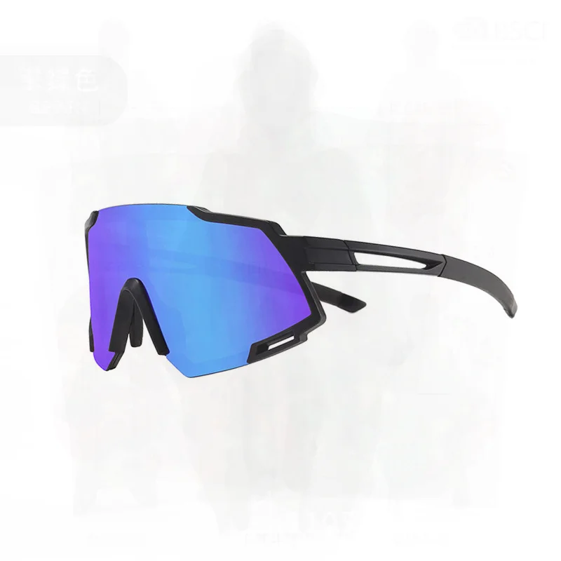 

Поляризованные велосипедные очки 2023, большая цилиндрическая оправа, сменные линзы, ветрозащитные спортивные очки для верховой езды, регулируемые унисекс
