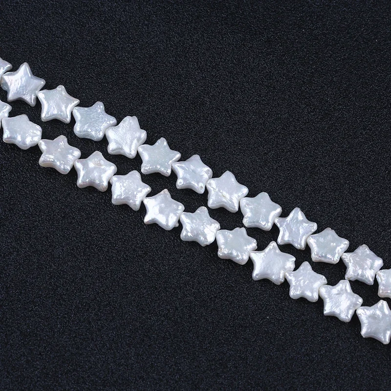 11-12mm five-pointed star shape freshwater pearl keshi loose pearls