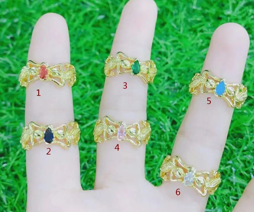 1pcs Colorful Bohemian Zircon insect Rhinestone Filled Rings For Women Vintage Boho CZ Devil Ring Enamel Jewelry sf4s