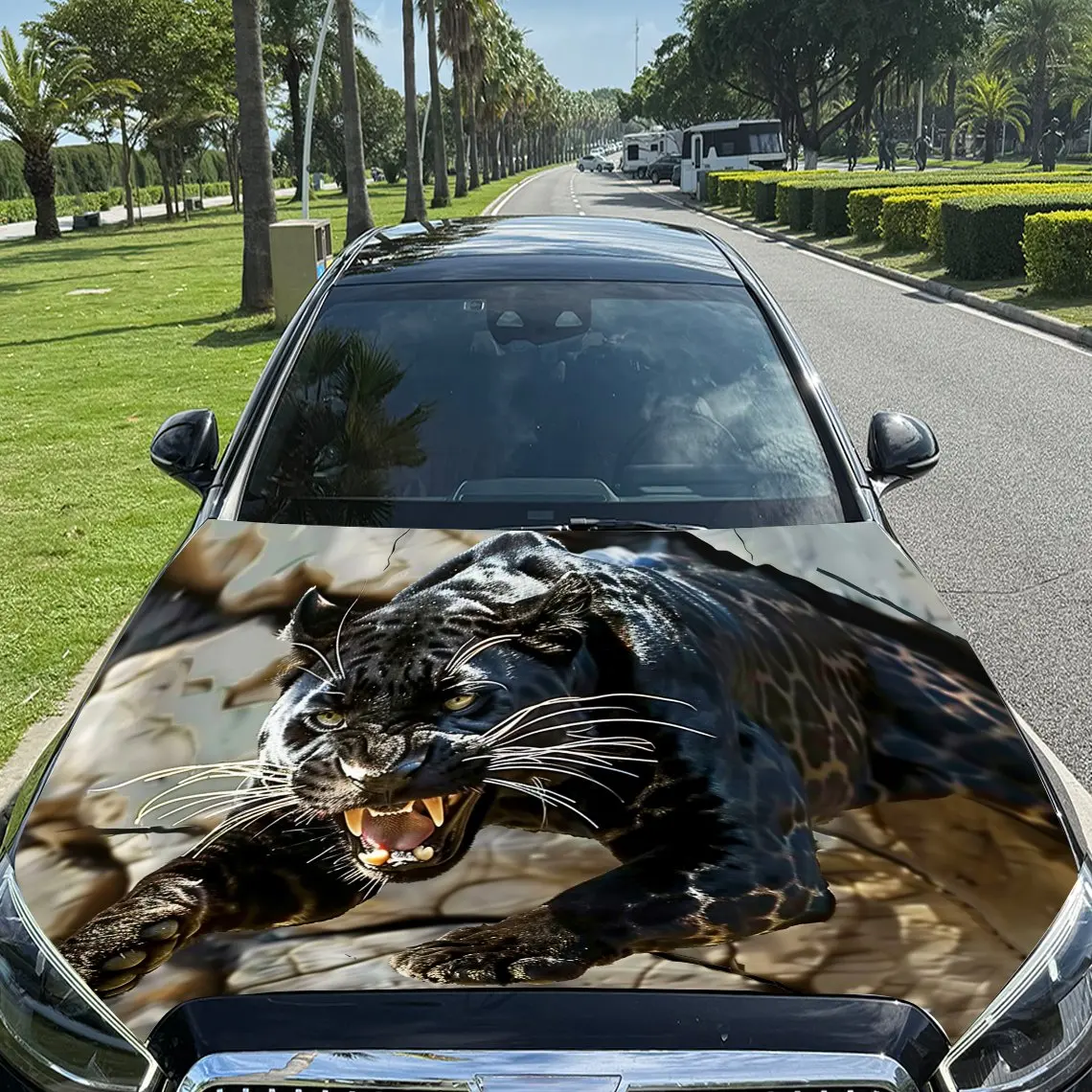 

Наклейки на капот автомобиля Fierce Leopard, наклейки для украшения автомобиля, наклейки для внедорожников и грузовиков, автозапчасти, высококачественные подарки для любителей автомобилей