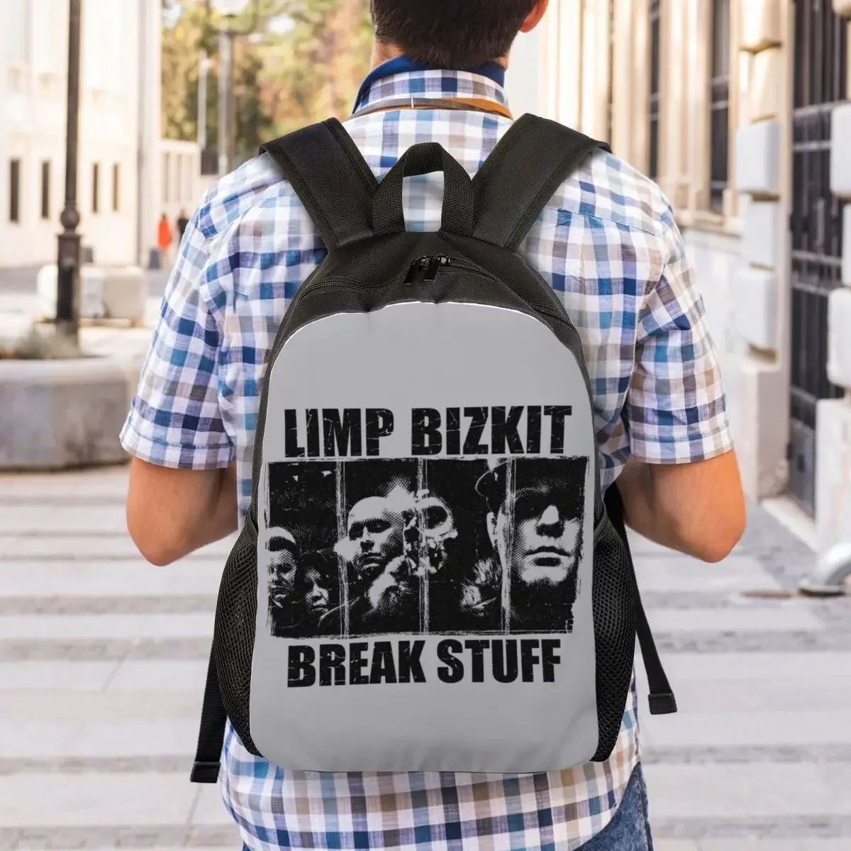Customized Bizkits Rock Limp Backpacks Women Men Fashion Bookbag for School College Bags