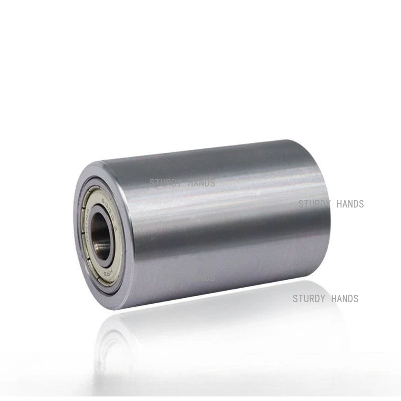 60mm carbon steel wheel Metal-powered roller bearing wheel 1PC Idler track abrasive belt pressure wheel