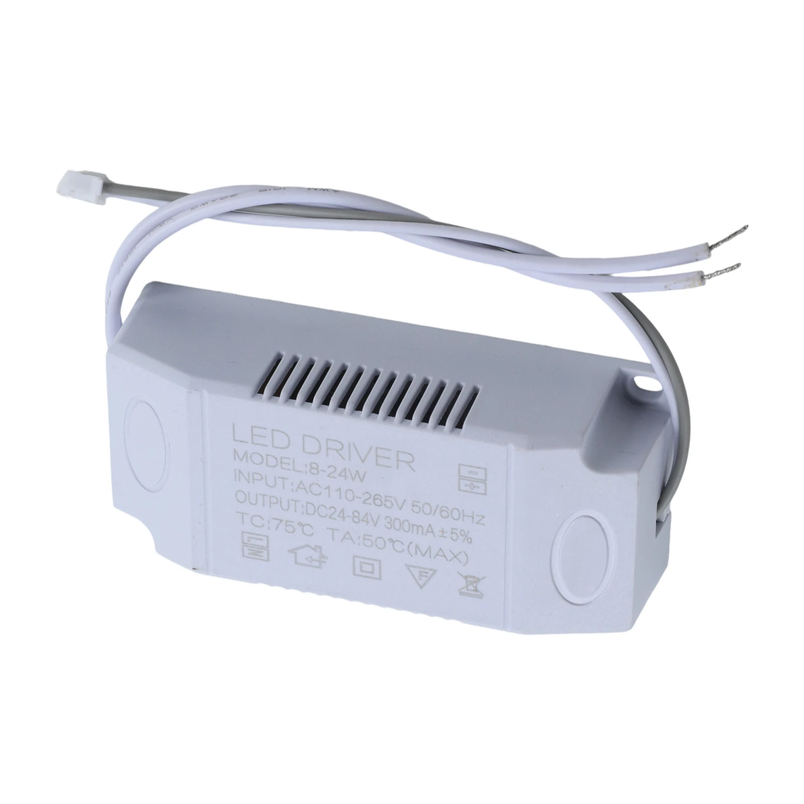 Safety Regulations Wide Pressure Large Plate LED Driver Electronic Transformer 8-24W AC180-265V50/60HZ Terminal