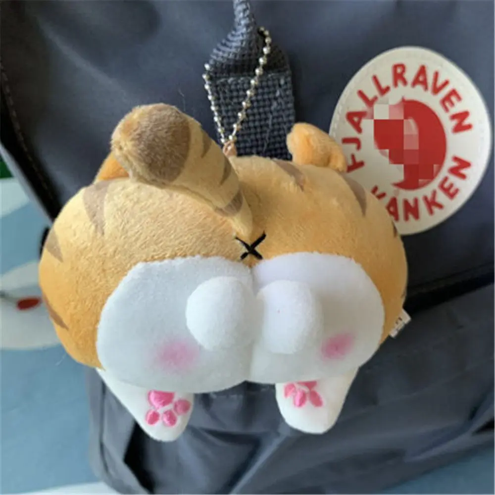 Porte-clés en forme de chat mignon pour étudiant, jouets Fidget, décoration de sac, jouets en peluche bout à bout