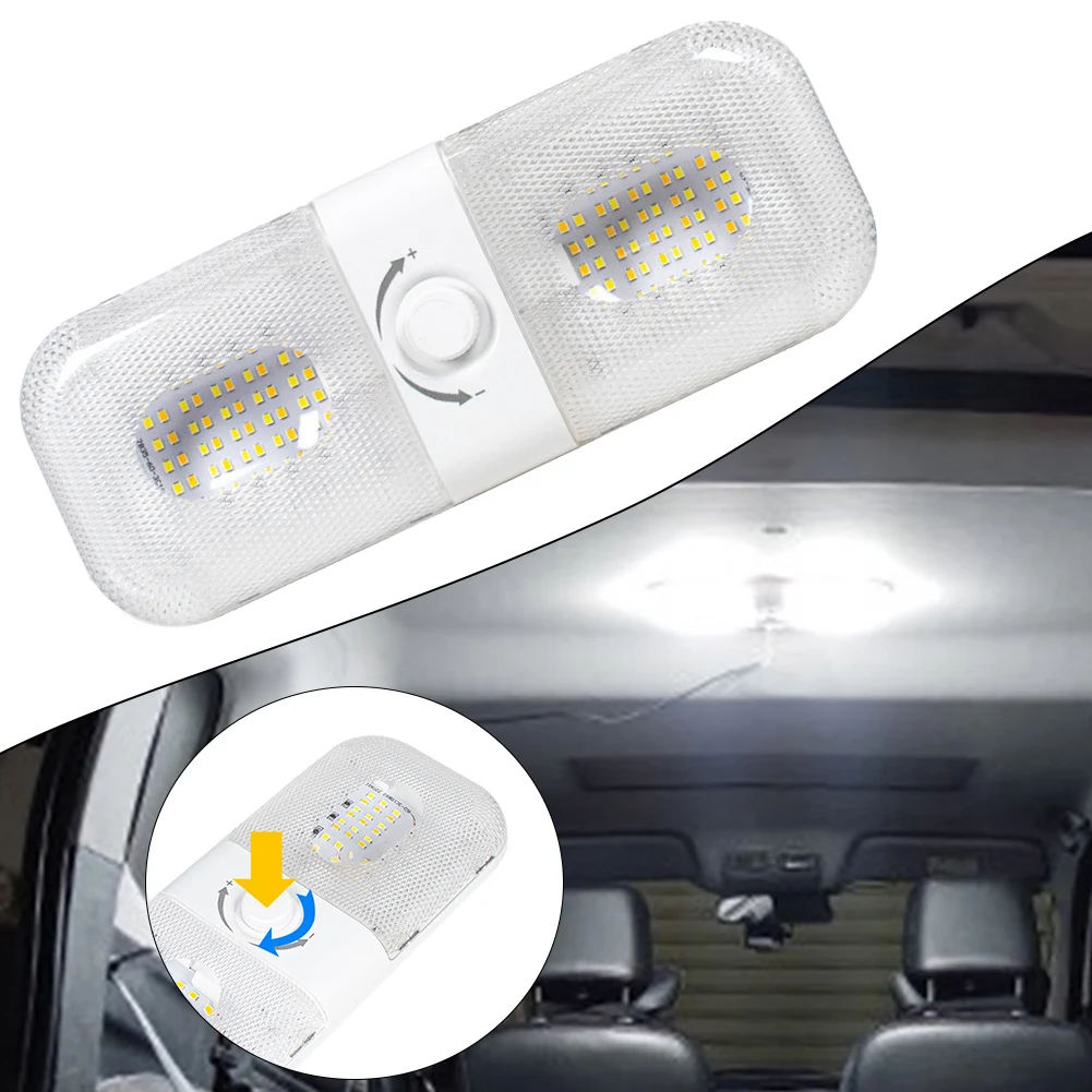 RV LED Ceiling Light with Stepless Dimming Function and Light Output Options Including White Warm Yellow and Yellow