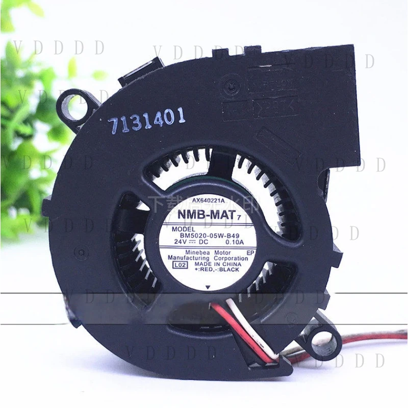 

LL for 1PCS NMB BM5020-05W-B49 DC24V 0.10A 3-wire turbine blower fan 5cm 5020