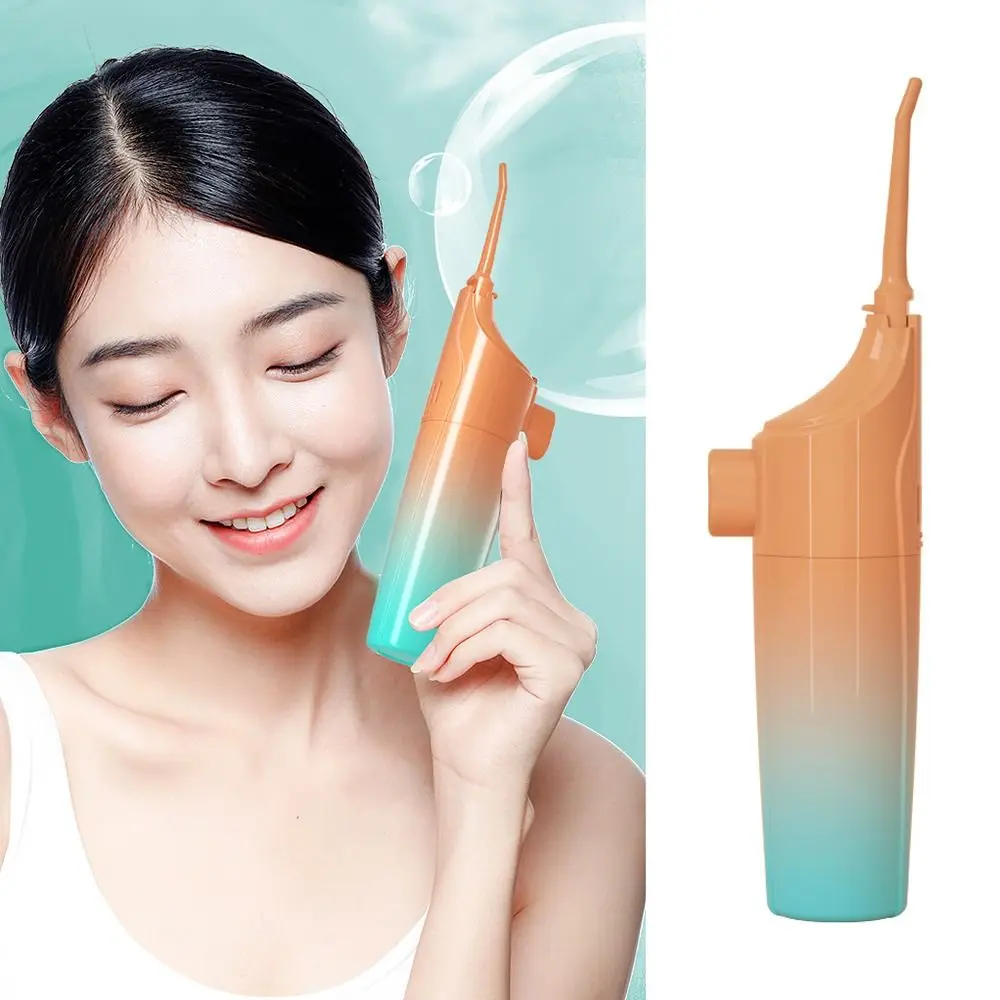 Portable Manul Oral Irrigator 85ML Hygiene Oral Jet Nasal Cleaner Mouth Wash Waterproof Dental Water Flosser Travel