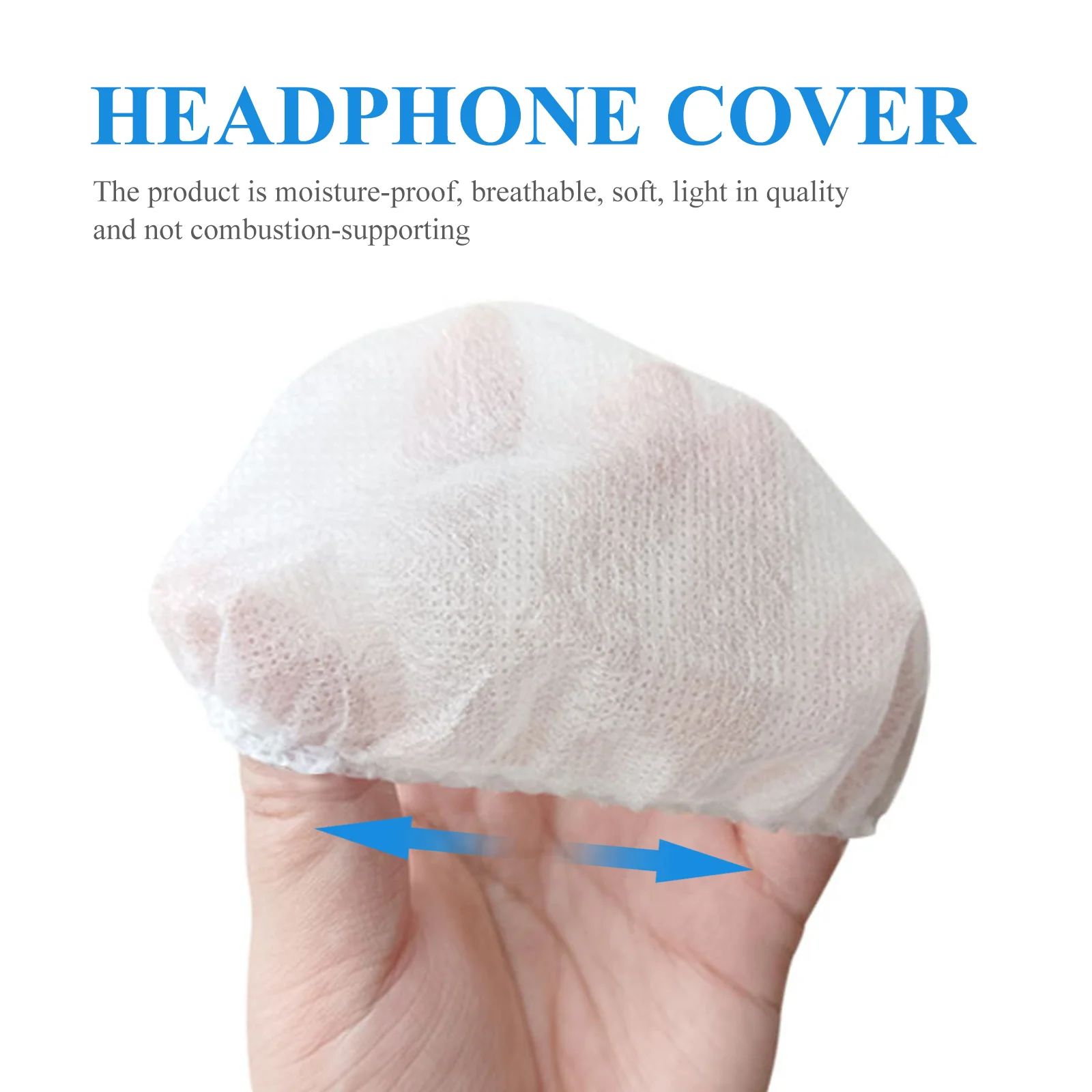 300 Pcs Disposable Protective Headphone Covers Sleeve for Pads Accessory Headset Non-woven Fabric Earcup Hygiene