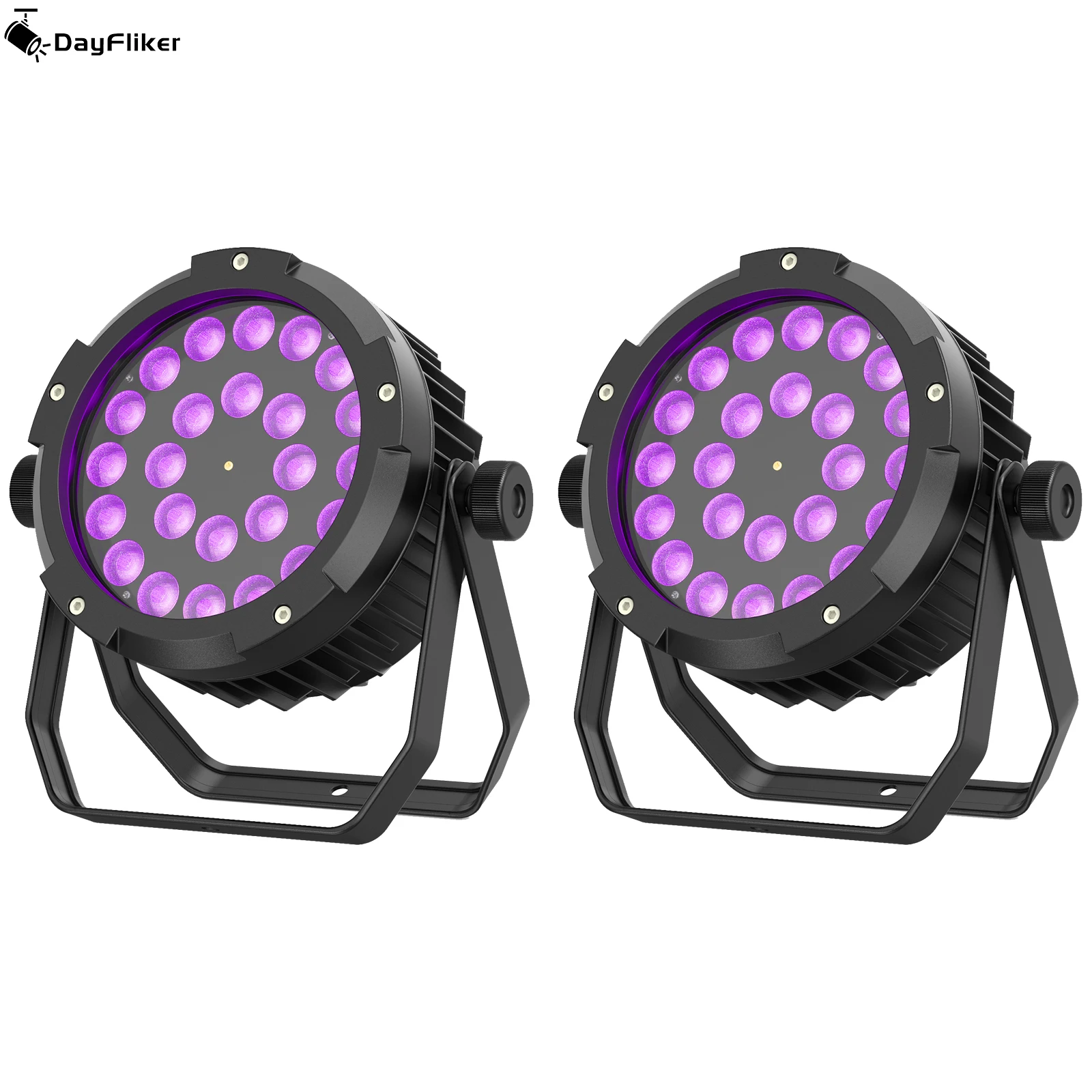 

DayFlicker 2 шт. 24*15 Вт водонепроницаемый Par Light DMX RGBW УФ светодиодный сценический эффект освещения с голосовым управлением для вечеринки, свадьбы, дискотеки