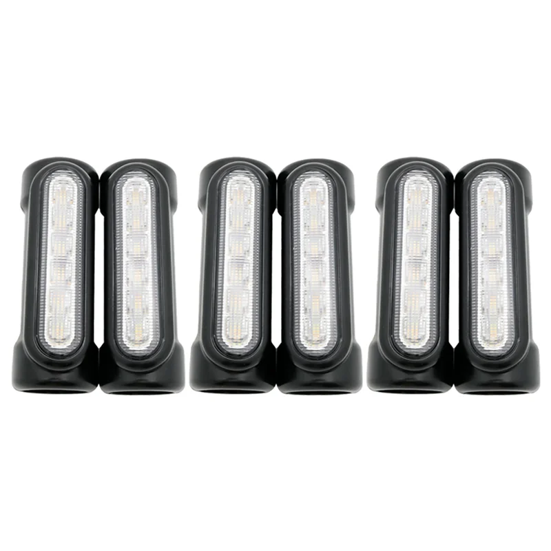 

3X Motorcycle LED Highway Bar Switchback Driving Light/Turn Signal Light for Harley(Black)