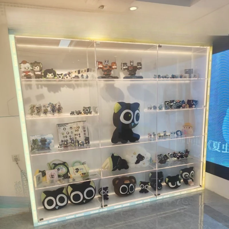 Animation peripheral transparent display cabinet toy merchandise blind box luminous display cabinet