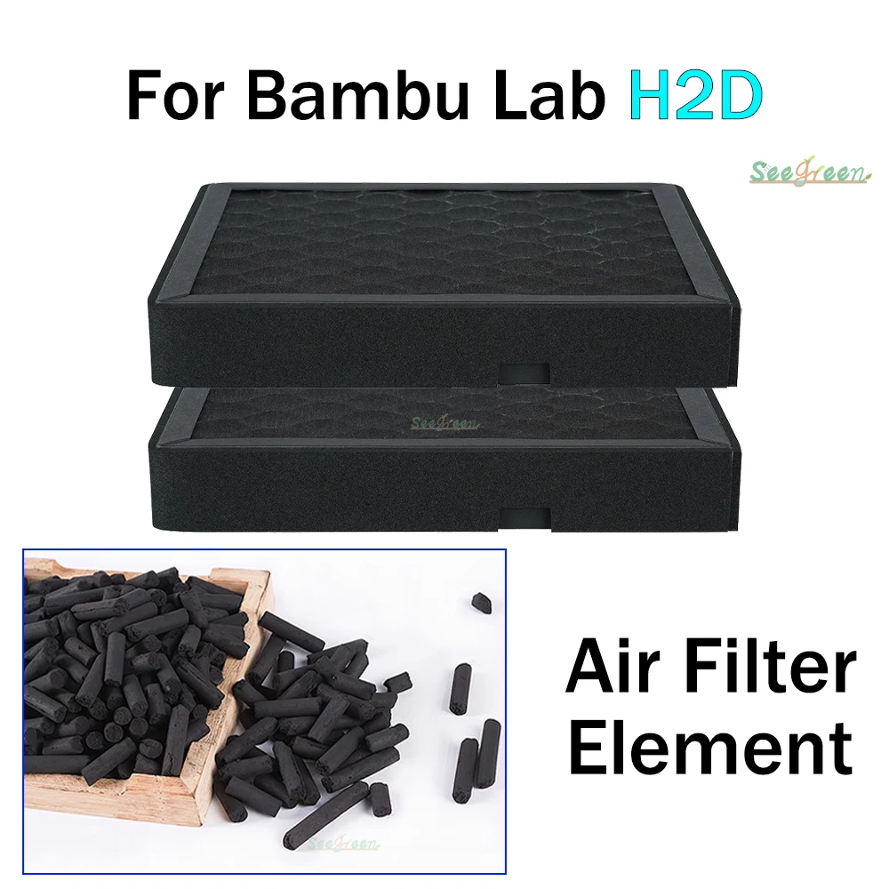 

For Bambu Lab HEPA 13 + G4 + Activated Carbon Combo Air Filter Ultra for H2D Series 3D Printers OEM Replacement