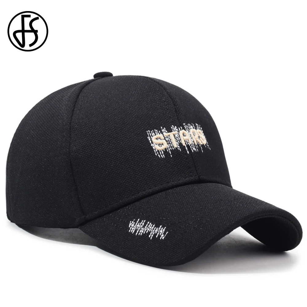 FS, gorras de béisbol con letras 3D de oro negro a la moda, sombrero de verano para Hombre, gorra de marca de lujo para mujer, gorras de camionero ajustables, Gorra para Hombre 2025