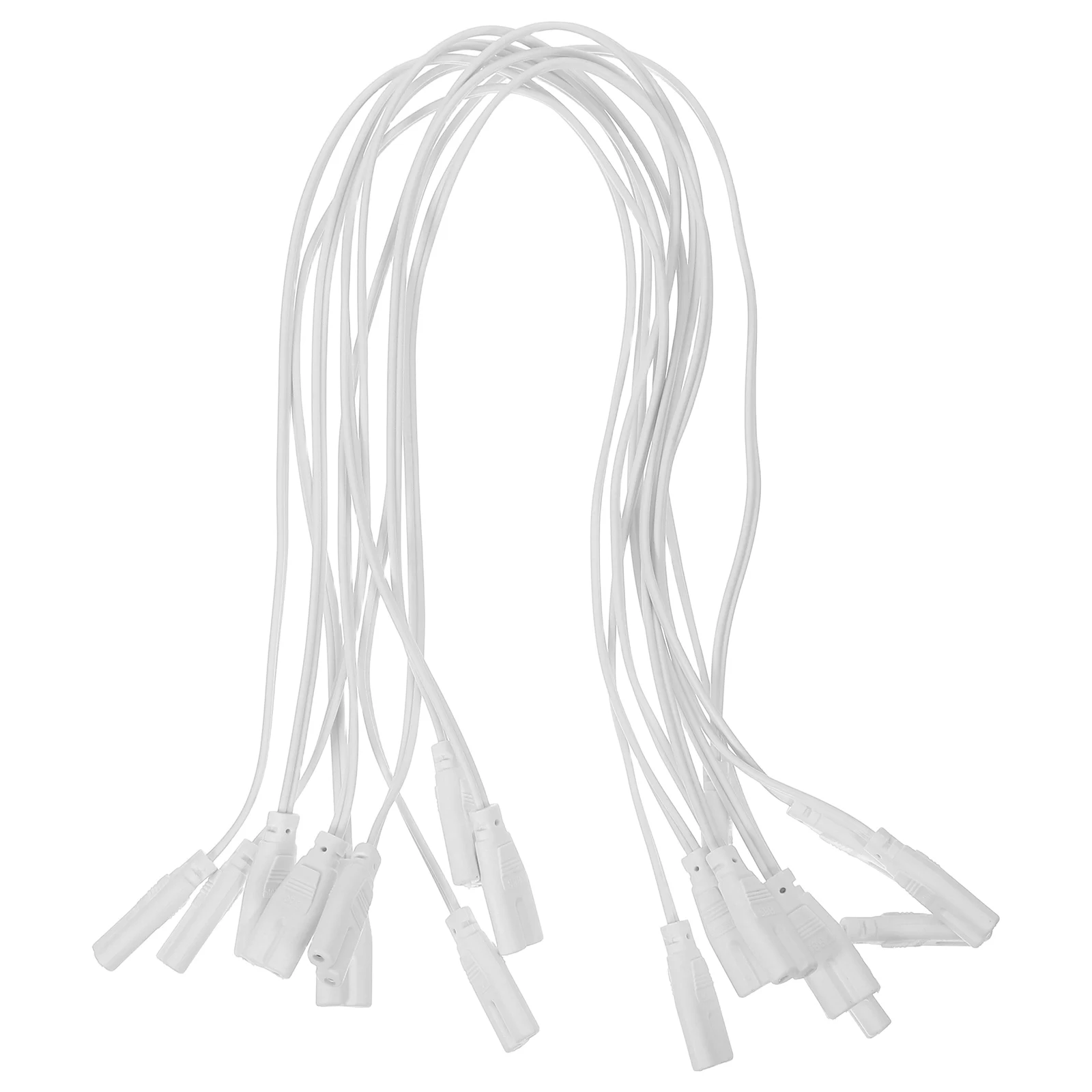 

10Pcs LED Light Cord Replacement Double Pin Tail Power Cable for Lamp Connector LED Tube Light Hanging Extension Cord Lighting