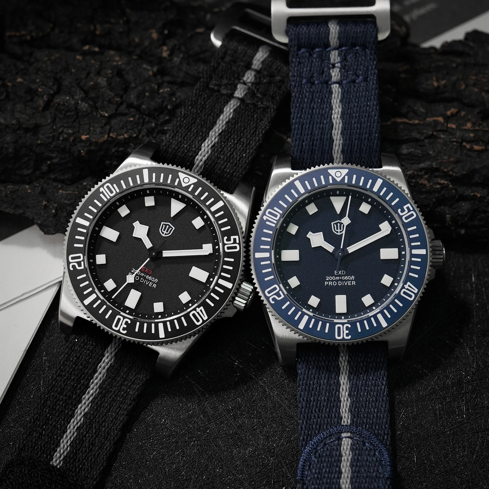 Watchdives EXD V2 40 مللي متر ساعة خمر VH31 الاجتياح الحركة الثانية الياقوت كريستال BGW9 مضيئة 20Bar مقاوم للماء ساعات تيتانيوم