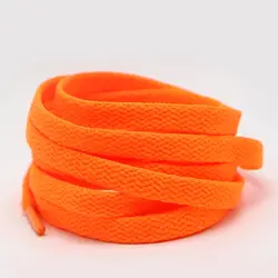 Orange (orange) color shoelaces flat canvas sports shoes basketball shoes shoelaces blue color for men and women.