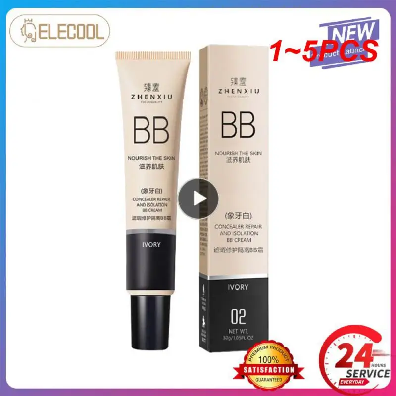 Crema BB de 3 colores, 1 ~ 5 uds., cosméticos, maquillaje, Base Facial, cubierta impermeable, Base de imperfecciones, corrector fluido, Control de aceite duradero