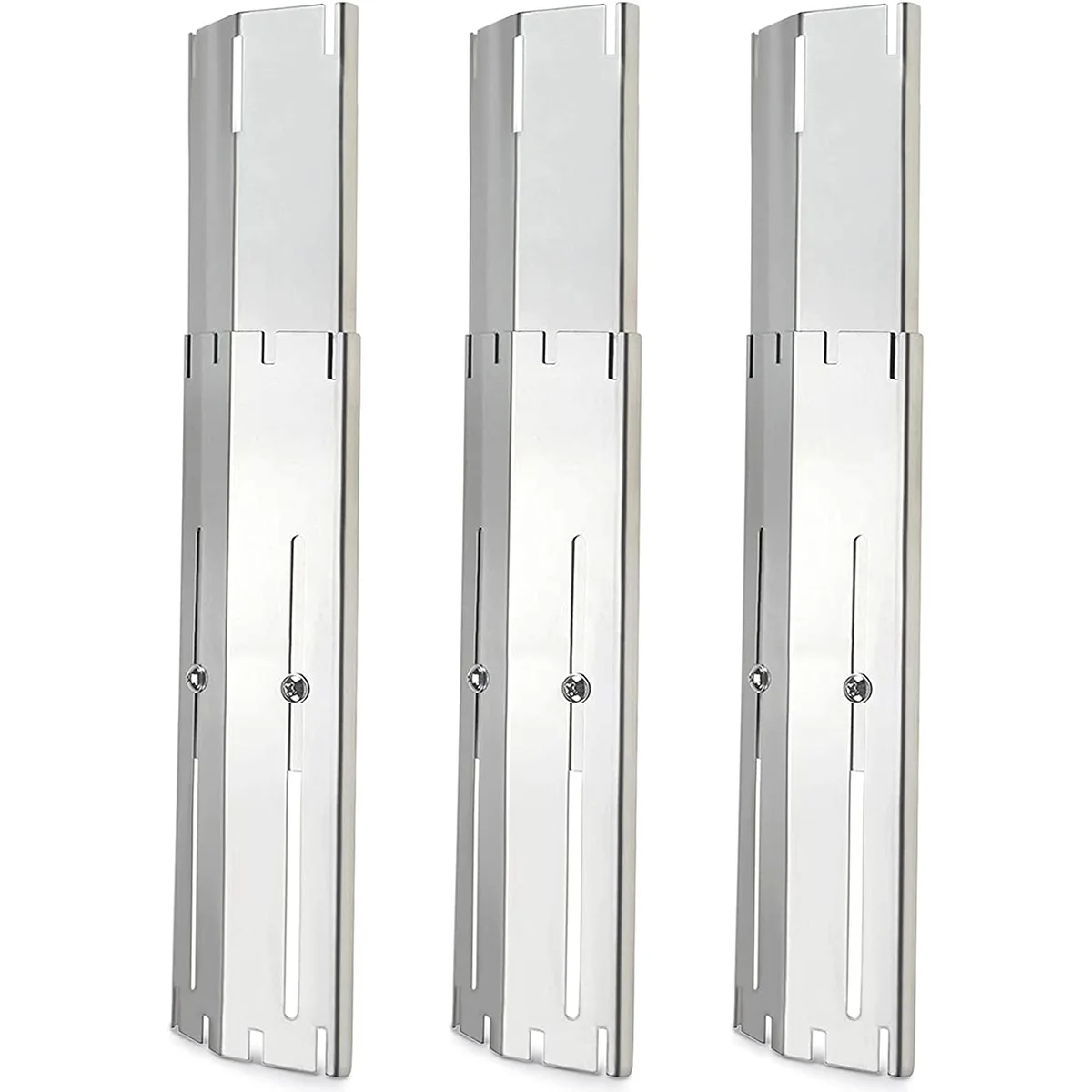 

3Pcs Gas Grill Heating Plates Stainless Steel Construction for Enhanced Durability and Even Cooking Across Grill
