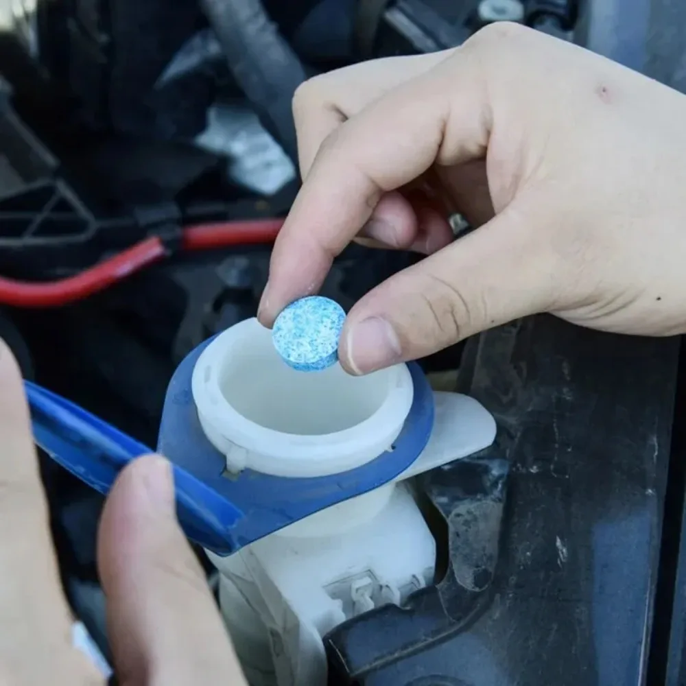 Car windshield washer tablets — concentrated effervescent cleaner for wipers & glass windows 3