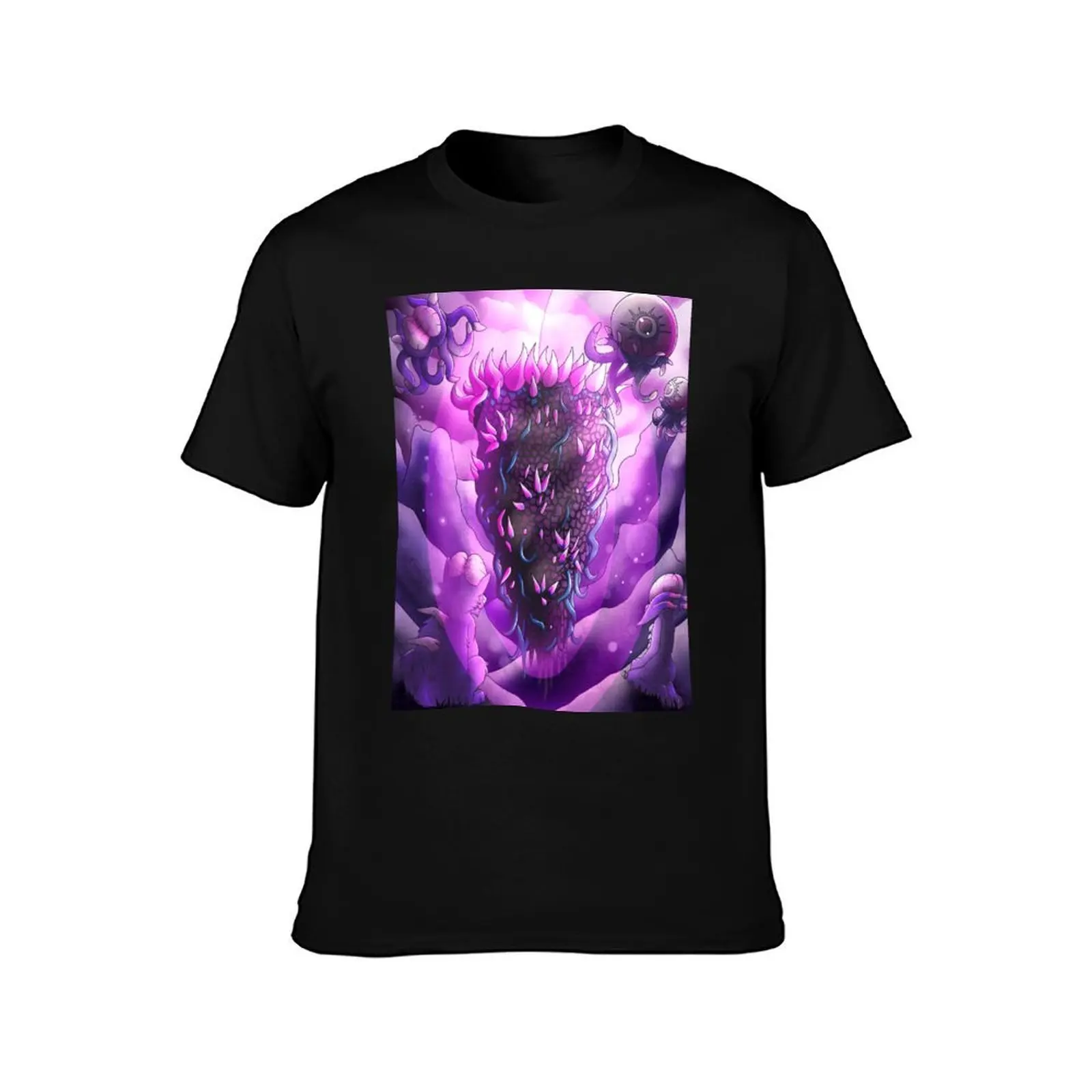 Nebula Pillar- Terraria (digital) T-Shirt, Summer Casual Cotton Tee, Oversized Streetwear Tops, Vintage Graphic Print