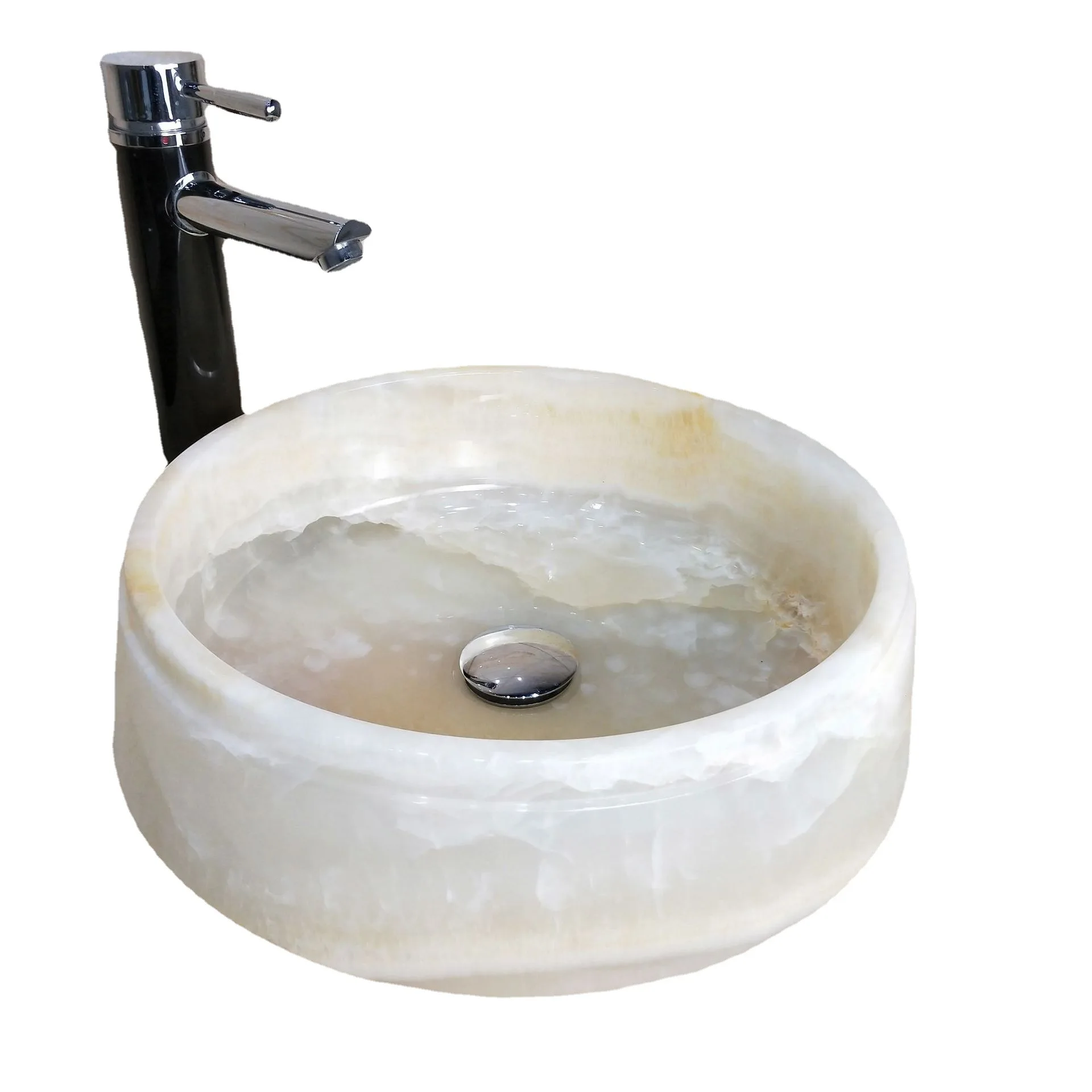 

on-stage wash basin, white jade integrated, thickened jade basin