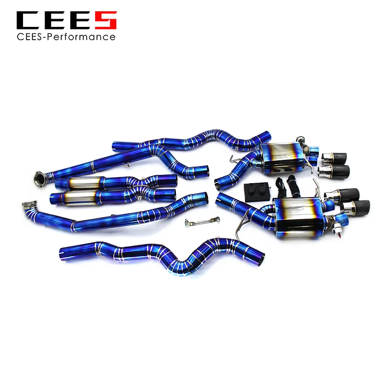 CEES Catback Exhaust For BWM M6 F06/F12/F13 4.4TT 2012-2016 Titanium alloy Exhaust valve control    Exhaust System