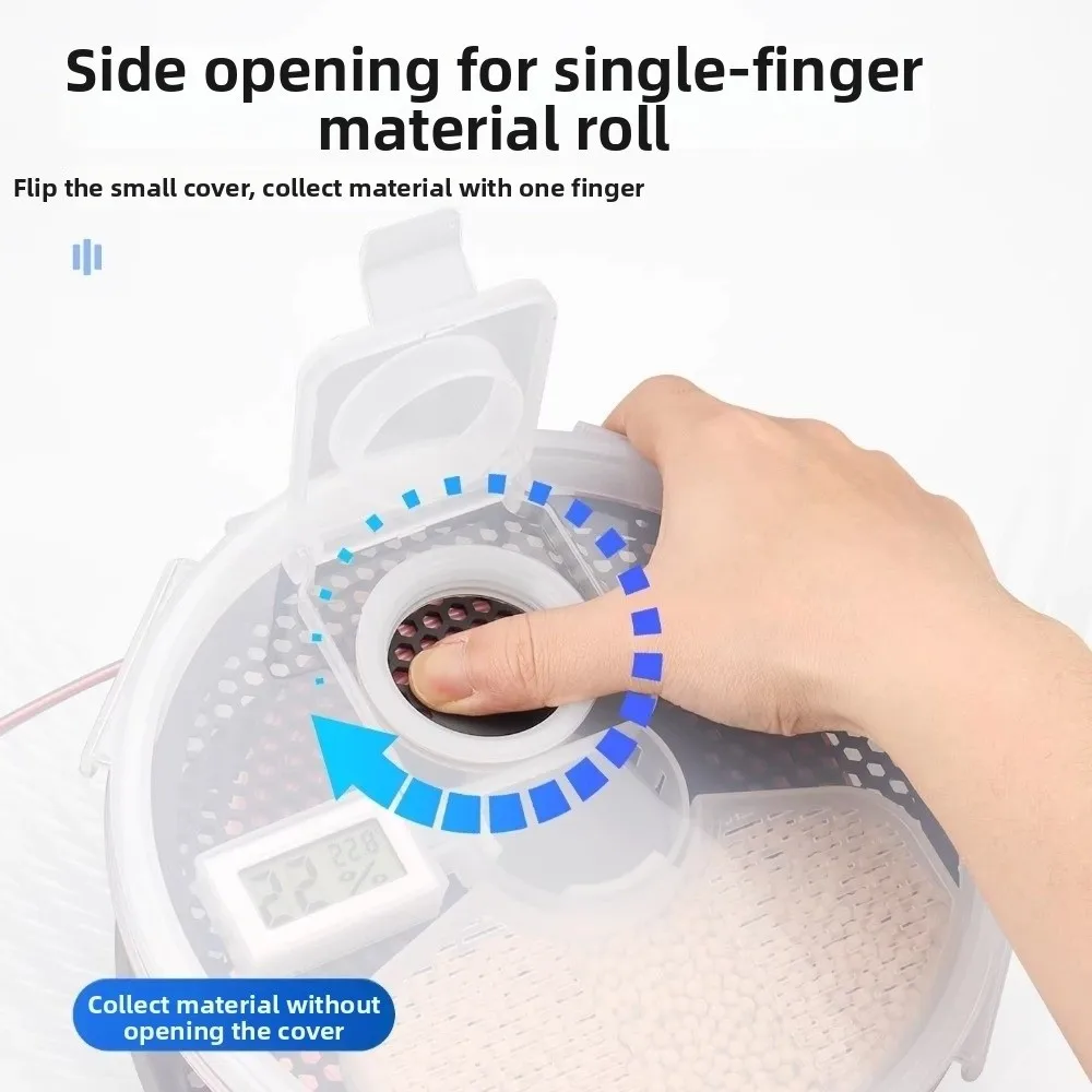 Dustproof 3D Printing Filament Dry Box with Hygrometer Thermometer Airtight Filament Storage Case Durable Viewable