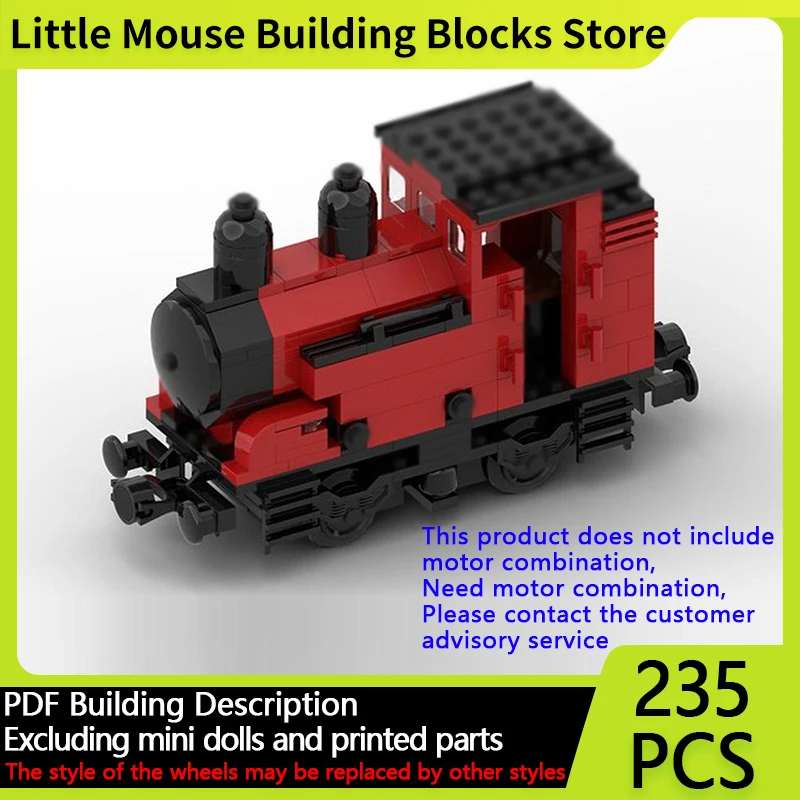 

City Car Model MOC Building Bricks Model 21 Steam Engine Locomotive Modular Technology Gifts Holiday Assemble Children Toys Suit