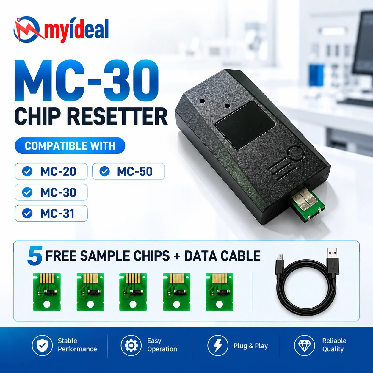 MC-30 chip Resetter MC-30 MC31 MC-20 MC-50 Maintenance Box chip Resetter for Canon iPF TM5200 5205 5300 5305 5200MFP 5300MFP