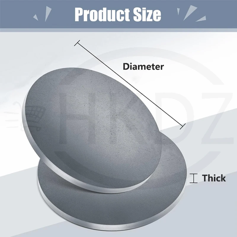 1Pcs Iron Discs Round Metal Flat Circle Plate Diameter 25 30 40 50 60 80 90 100 120 150 160 200 250 350mm Thickness 1.5mm -10mm