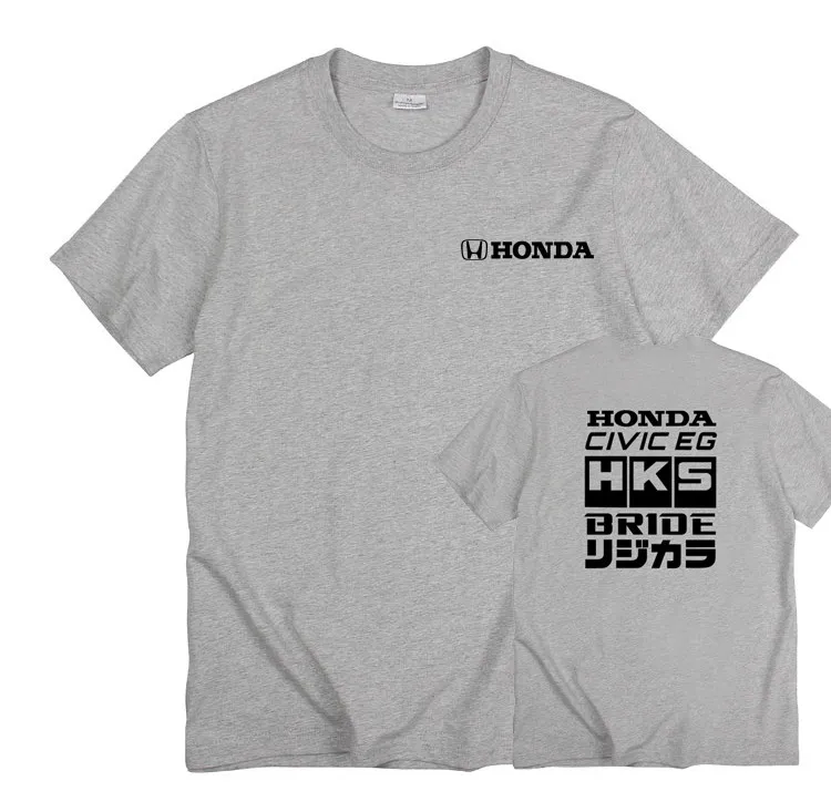 

Honda Trendy Hot Items Modified Car Shop T-shirt, Honda Fan Racing HKS Civic EG Japanese Sports Car Short Sleeved Base Shirt