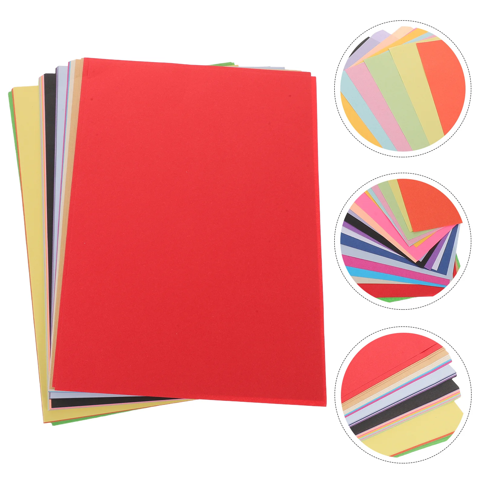 100 قطعة A4 اوريغامي مجموعة الورق 10 ألوان متنوعة صفائح على الوجهين للحرف اليدوية زينة عيد ميلاد المدرسة #1