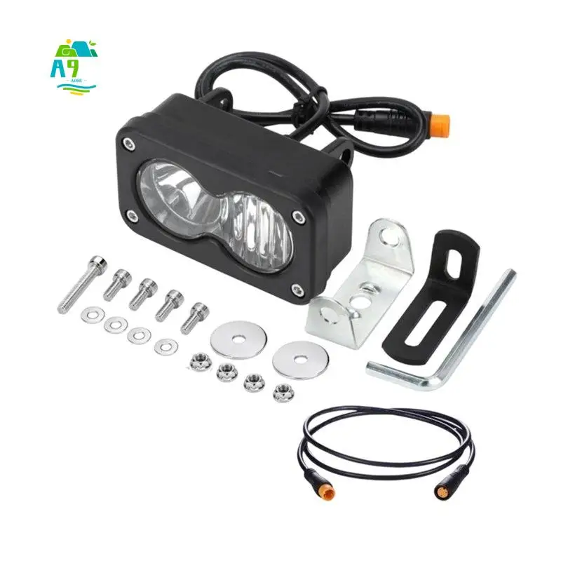 A09E-LED Headlight Upgrade Kit For Ridstar Q20/Q20 Lite/Q20 Pro With Mount Bracket Extension Cable Front Light Headlight